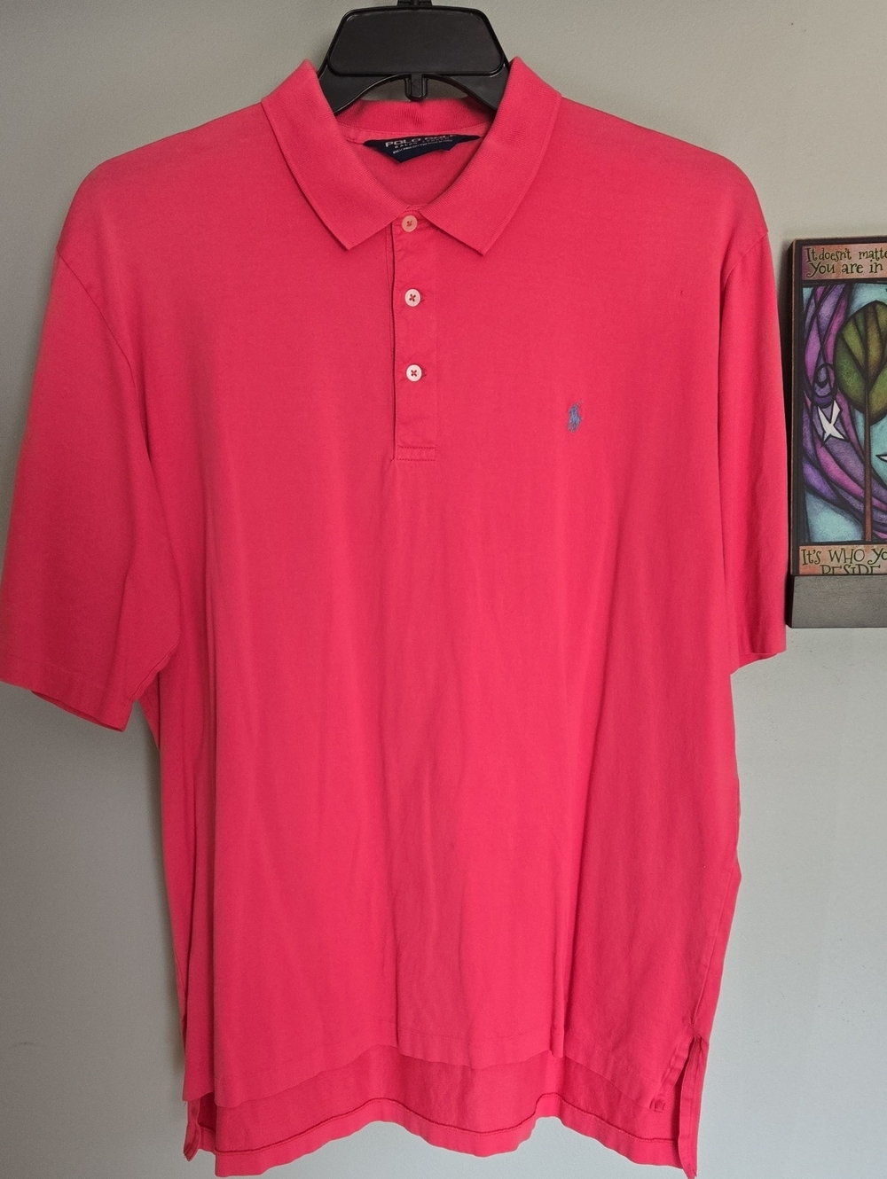 Polo by Ralph Lauren Salmon Colored Short-Sleeve Polo Sz LG